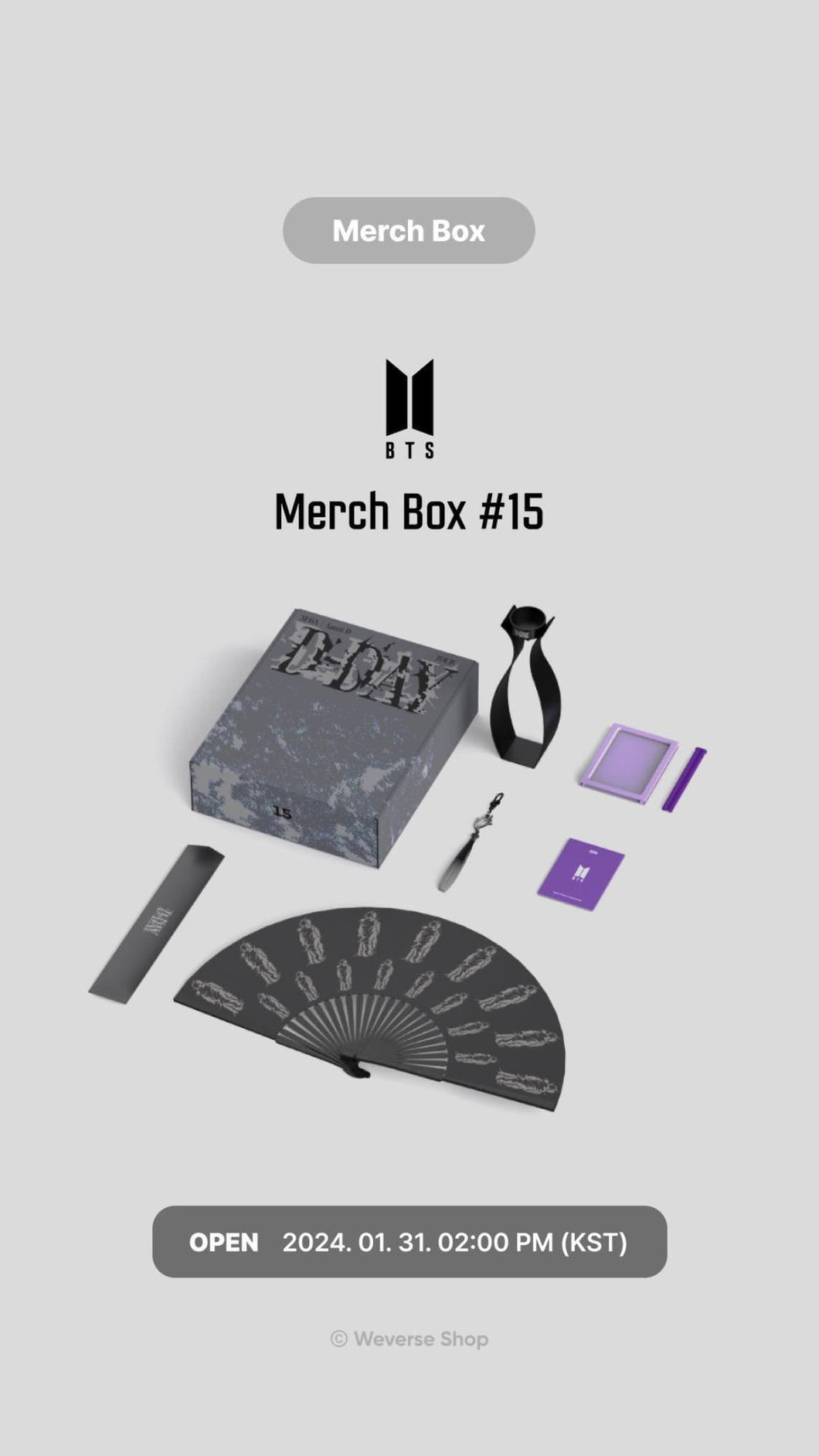 BTS MERCH BOX #15
